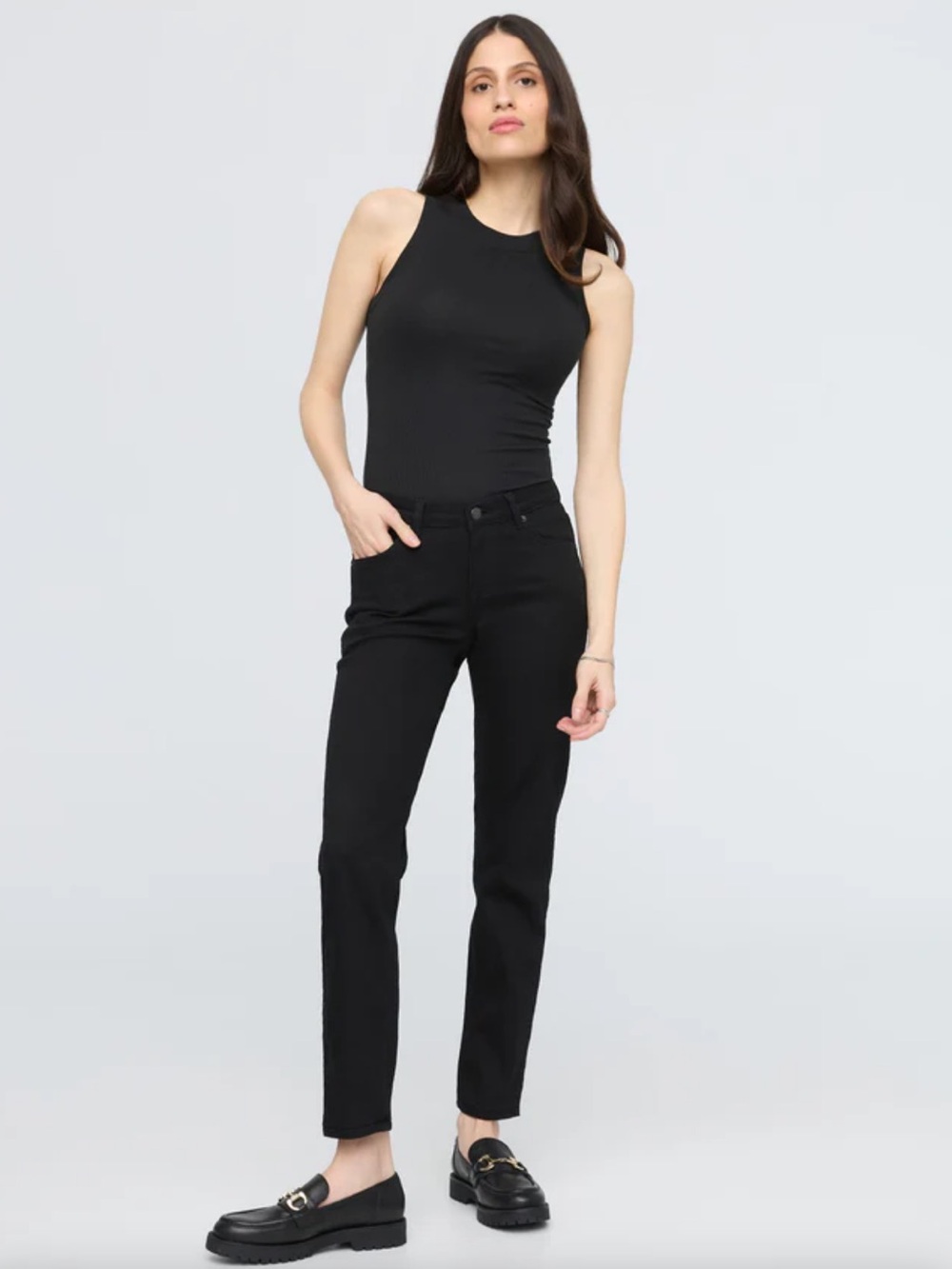 DU/ER Performance Denim Girlfriend Black Size 30/31